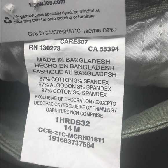 Lee Women's 14M Hi-Rise Regular Fit Deeplichengreen Utility Short New With Tags - Picture 6 of 13